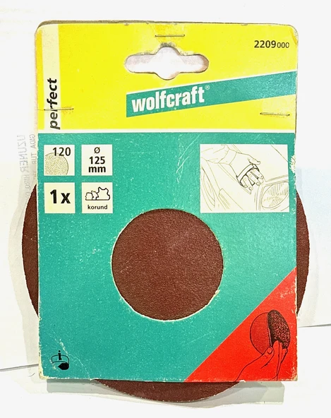 Wolfcraft 120 Kum 125 MM El Cırt Zımpara Pedi Manuel
