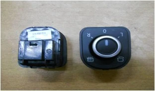AYNA AYAR DÜĞMESİ KATLANIR  ISITMALI GOLF6 09-13/CC 12-17/PASSAT 11-15/TİGUAN 08-20