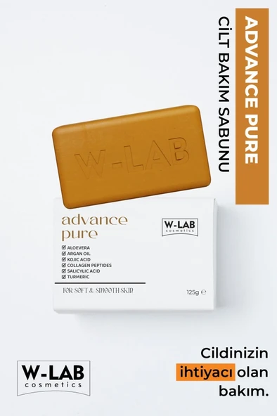 W-Lab Kozmetik Advance Pure Sabun 125 g