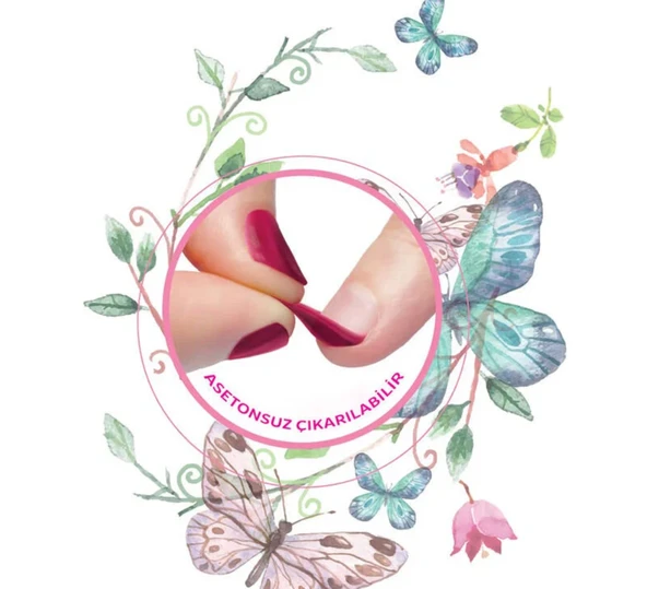 Lukky Soyulabilir Oje - Konfeti Serisi Pembe - 5