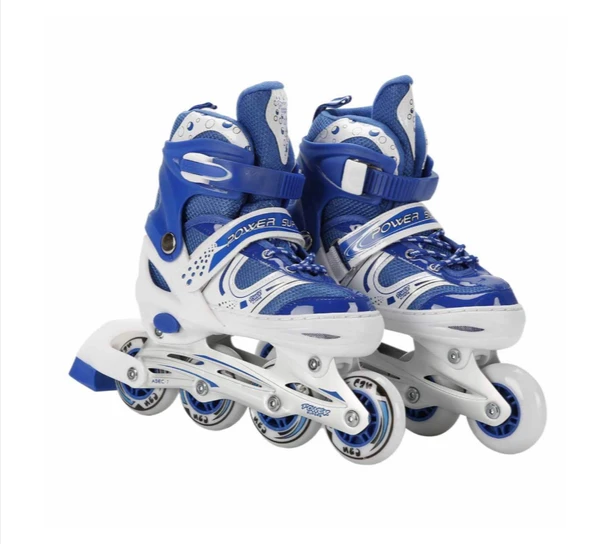 6062cn M Işıklı Ayarlanabilir Paten 35-38 (Kırmızı, Mor, Mavi, Pembe Renkler) - 4