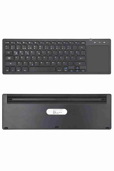 Fuchsia V7 Standlı Bluetooth 5.0 Kablosuz Türkçe Q Klavye - Resim 4