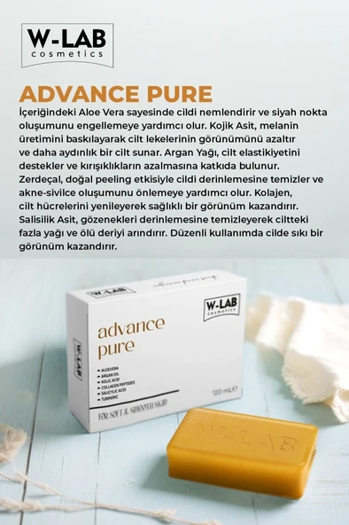 W-Lab Kozmetik Advance Pure Sabun 125 g - 2