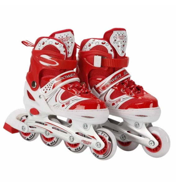 6062cn M Işıklı Ayarlanabilir Paten 35-38 (Kırmızı, Mor, Mavi, Pembe Renkler)