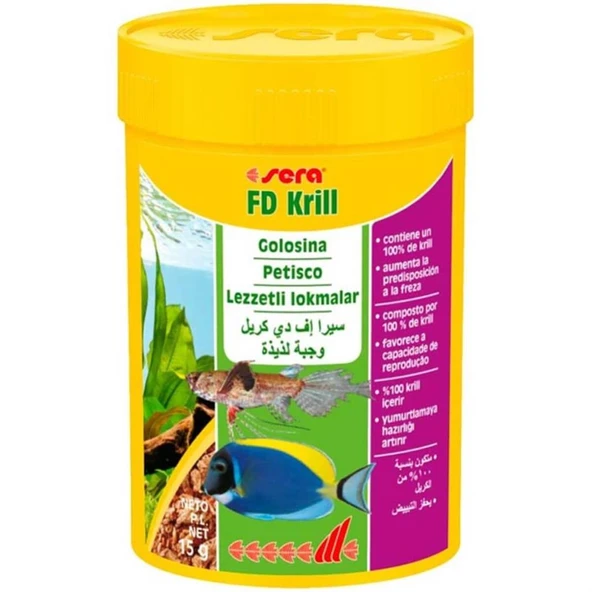 sera FD krill nature 100 ml  Skt:11/2026 Orjinal Kutusunda