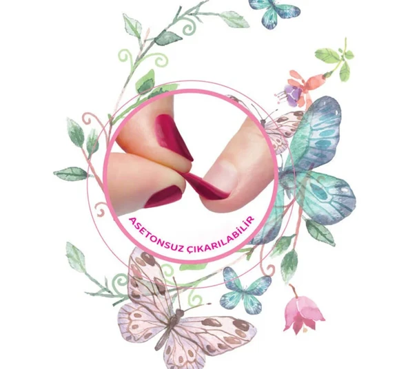 Lukky Soyulabilir Oje - Mor - 4