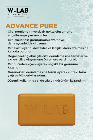 W-Lab Kozmetik Advance Pure Sabun 125 g - 3