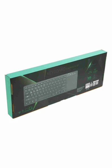 Fuchsia V7 Standlı Bluetooth 5.0 Kablosuz Türkçe Q Klavye - Resim 5