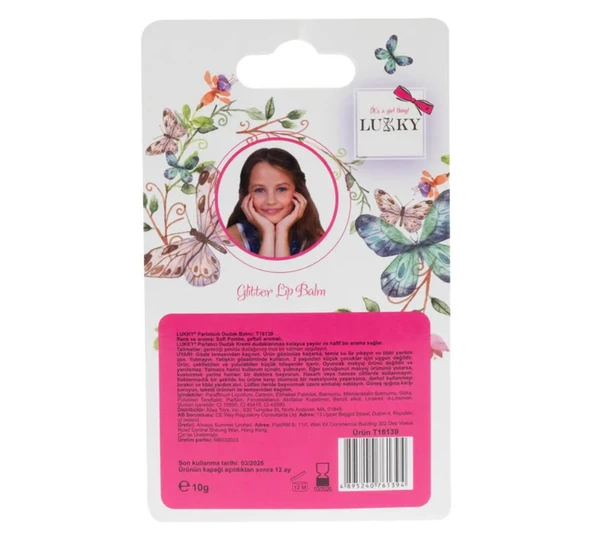 Lukky Besleyici Dudak Kremi Simli Pembe - 4