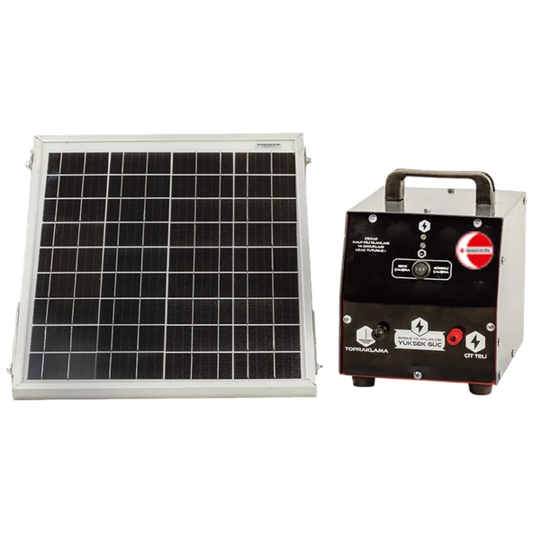 DAKKIN G12V Ç15000V 5joule Solarlı Standart Panolu Elektrikli Çit - 2
