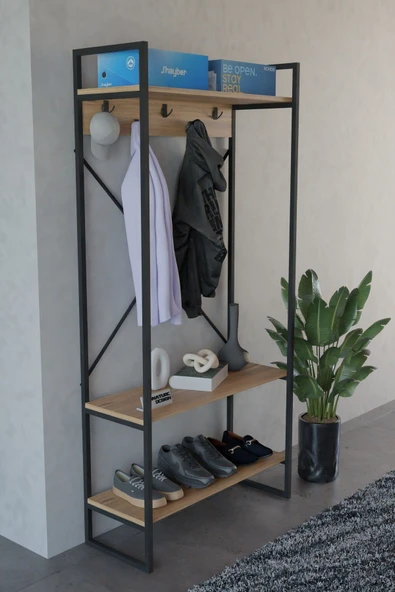 Echo Vestiyer Askılık Portmanto Ayakkabılık Çok Amaçlı Vestiyer - Resim 3