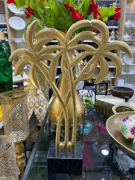 43X33 CM GOLD MERMER KAİDELİ ALİM.DEK.PAMİYE AĞACI - 2