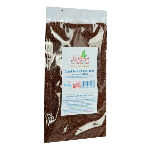 Doğal Tere Otu Tohumu Yenilebilir 1.Kalite Tere Tohumu 100GR - 3