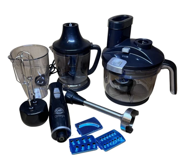 CVS Dn 1283 OmegaMax 1500W Çok Fonksiyonlu 10 Parça Mega Set - Çift Hazneli SİYAH