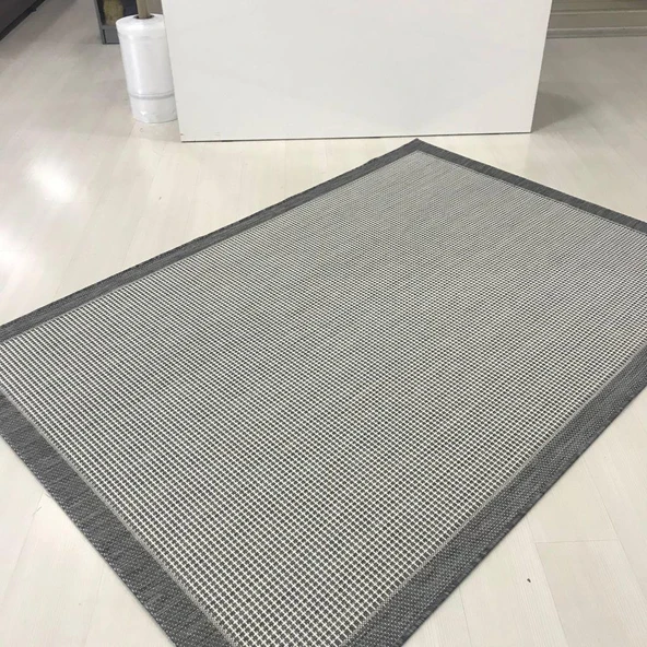 Halıcı Mustafa Jüt Sisal Halı 9213 Gri Serisi Salon Oturma Yatak Odası Halısı