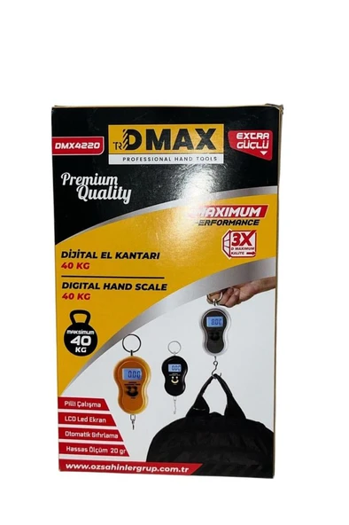 DMAX DİJİTAL EL KANTARI 40 KG DMX4220