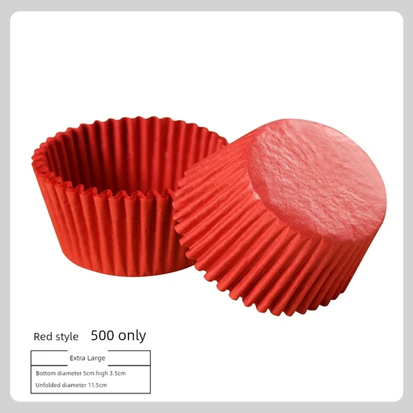 Muffin Kapları - Ekstra Büyük Kırmızı