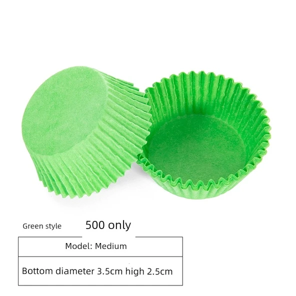 Muffin Kapları - Orta Boy Yeşil