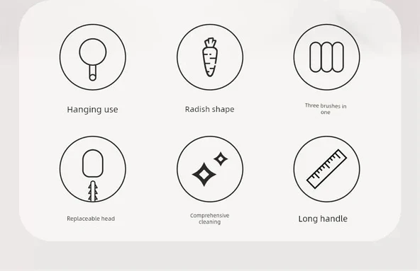 3'ü 1 Arada Uzun Saplı Temizleme Fırçası Seti - Sarı ve Vantuzlu Boru Fırçası - Resim 9