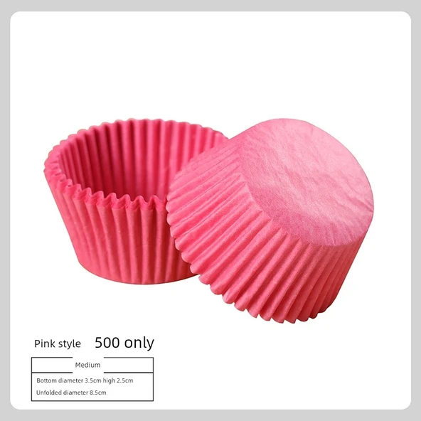 Muffin Kapları - Orta Boy Pembe