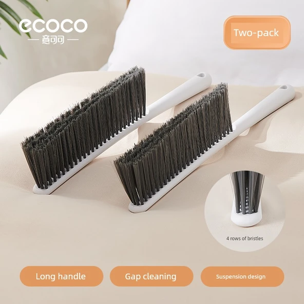 Çok Amaçlı Yatak Fırçası - Minimalist Beyaz İki Paket
