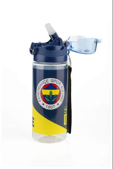 Fenerbahçe Lisanslı Arma Desenli 500 ML Pipetli Matara Suluk - Resim 2