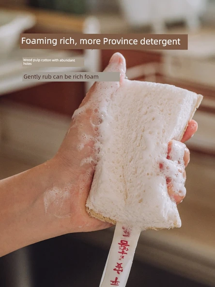 Mutfak Fırça Seti - Kabak Lifi ve 2 Yağsız Bulaşık Bezi - Resim 6