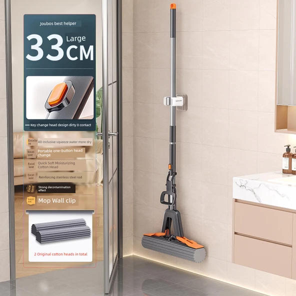 Emiş Güçlü Sünger Paspas - Duvara Monte Paket [33cm] - 2 Nemlendirici Başlık
