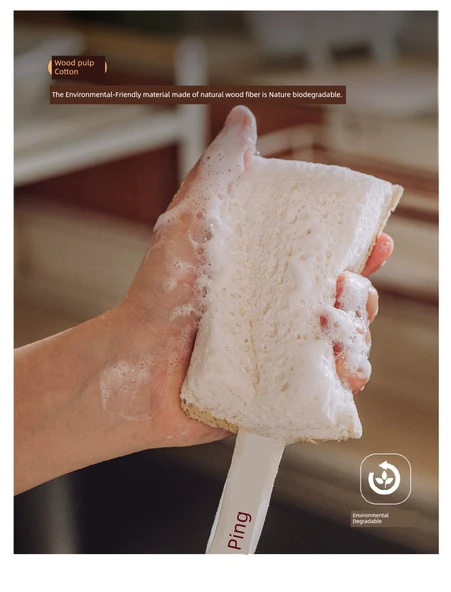 Mutfak Fırça Seti - Kabak Lifi ve 2 Yağsız Bulaşık Bezi - Resim 12