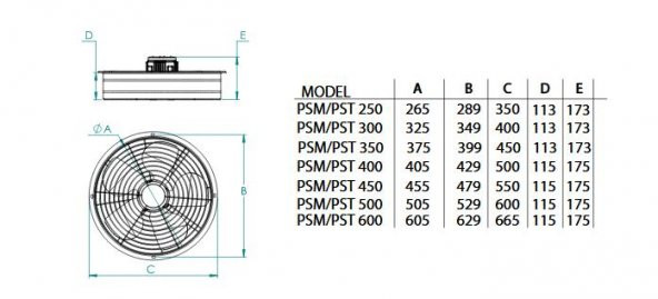 Fanex Fan Aspiratör Havalandırma Mantarhane 250 mm Çap - 3