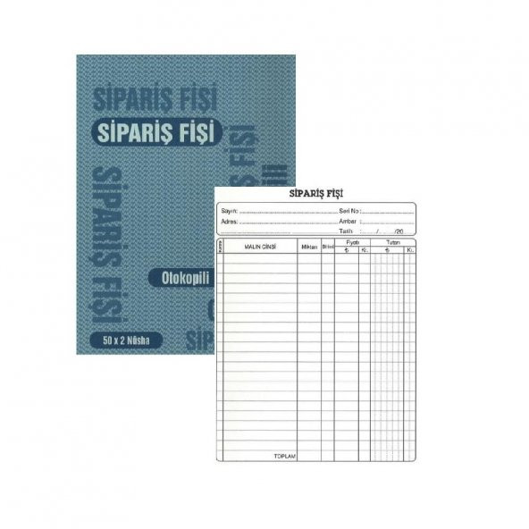 Sipariş Fişi Otokopili A5 Gürmat Otokopili Sipariş Fişi 14x20 6 Adet - 2