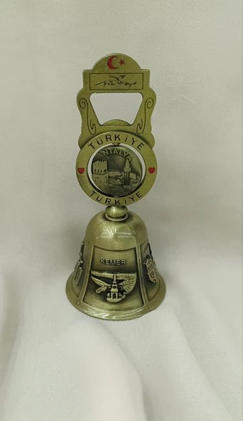 Zil Çan Resepsion Otel Okul Sallama Zili Metal Dümen Nostalji Müzikal Antalya Görseli