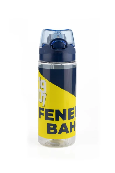 Fenerbahçe Lisanslı Arma Desenli 500 ML Pipetli Matara Suluk