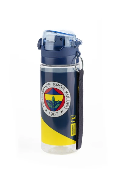 Fenerbahçe Lisanslı Arma Desenli 500 ML Pipetli Matara Suluk - Resim 3
