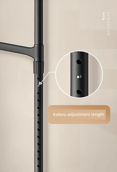 Karbon Çelik Tavana Monte Katlanır Çamaşır Askısı - Siyah Çubuk + 5 Kanat - 10