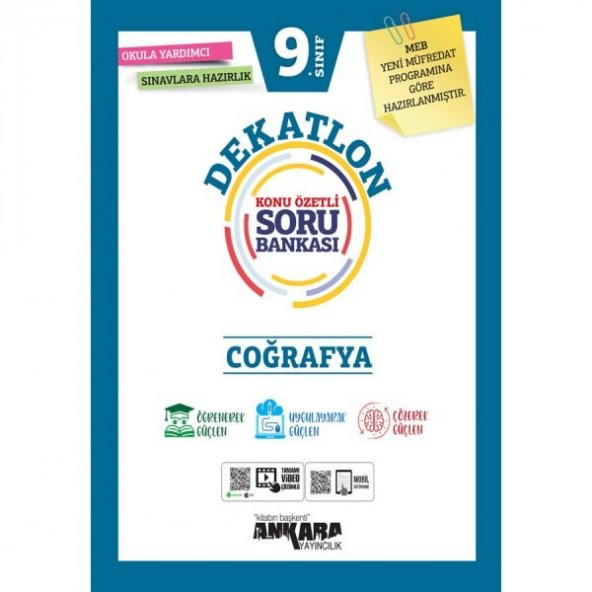 9. Sınıf Coğrafya Dekatlon Konu Özetli Soru Bankası Ankara Yayıncılık