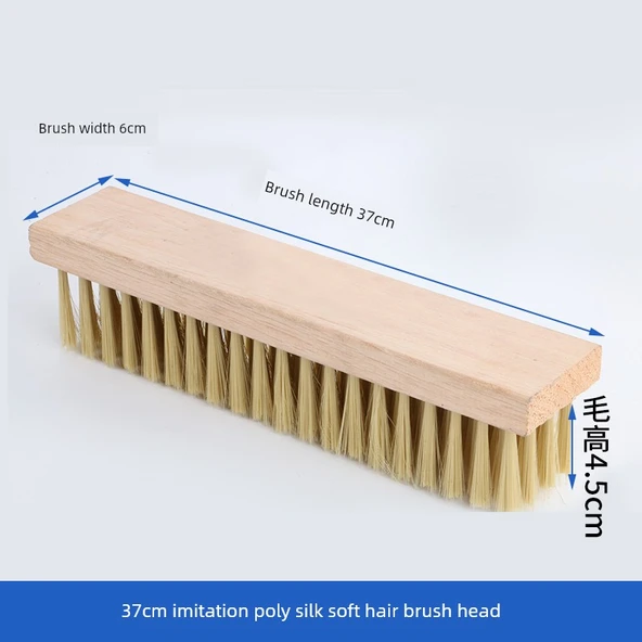 Uzun Saplı Yer Temizleme Fırçası - Suni Kıl 37cm Tek Fırça Başlığı