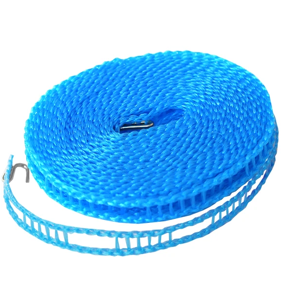 Kancalı Ekstra Kalın Çamaşır İpi - 8 Metre - Mavi - 5