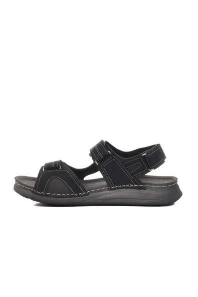 Ayakmod Siyah Anatomik Cırtlı Erkek Spor Sandalet 86.002 M - 2