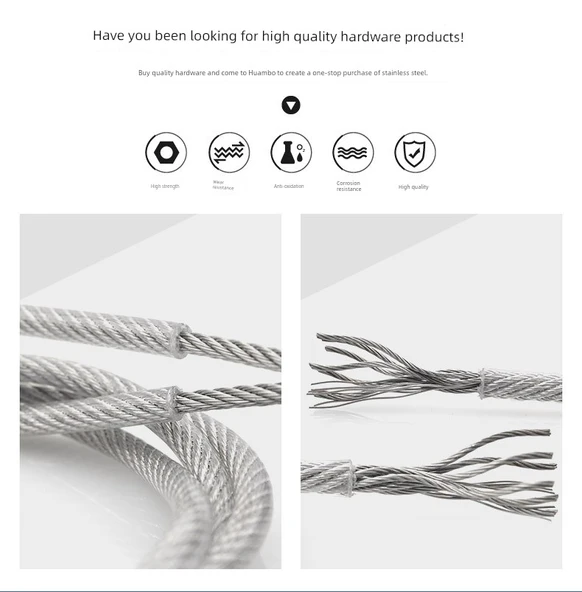 PVC Kaplı Çelik Halat Çamaşır İpi - 3mm x 10m - Resim 7