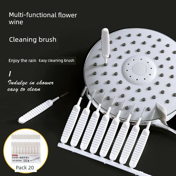 Mini Banyo Nozul Arası Temizleme Fırçası - 20'li Paket
