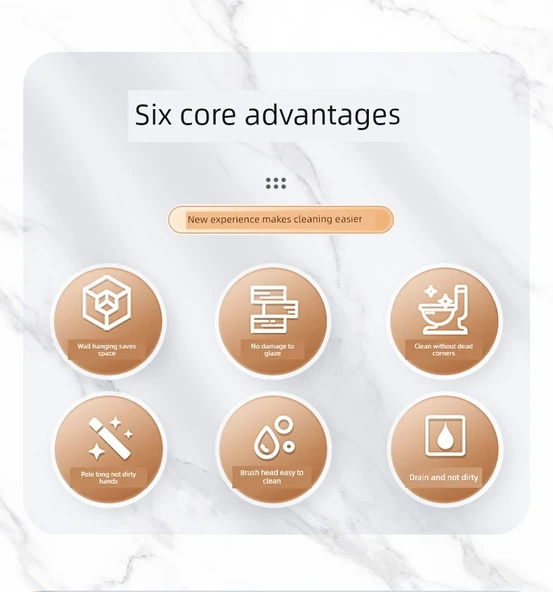 Duvara Monte Tuvalet Fırçası Seti - Sessiz Gri - Zemin/Duvar Kullanım - Güçlü İz Bırakmayan Yapıştırıcı 2 Adet - Resim 7