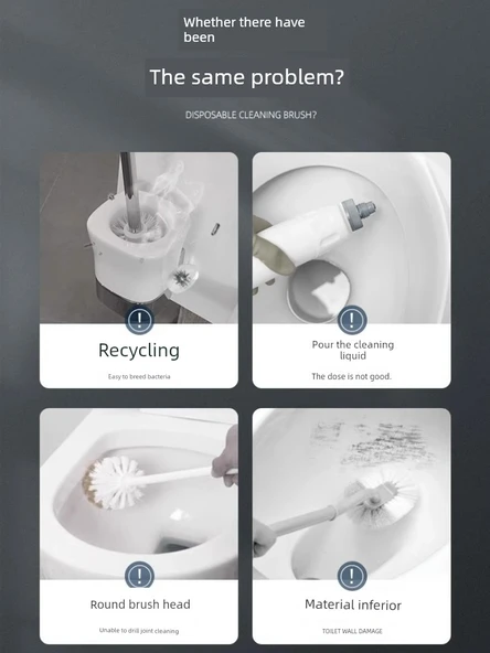 Tek Kullanımlık Klozet Fırçası ve Bazası - Resim 4