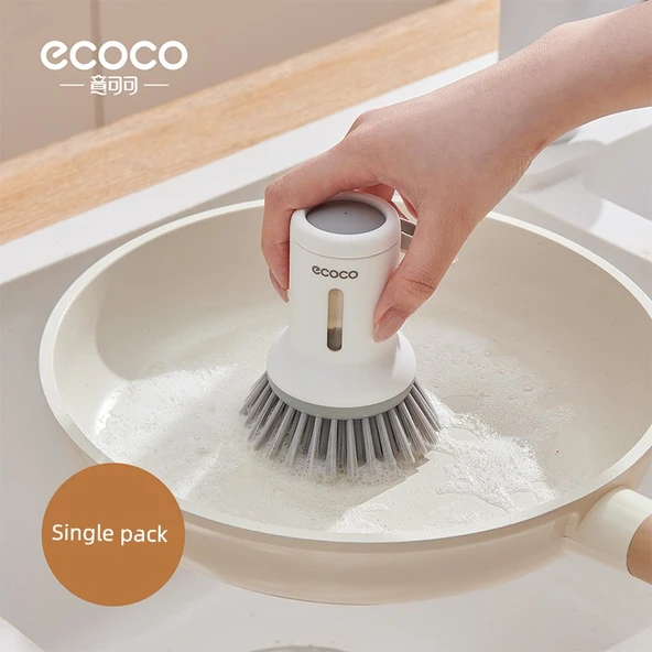 Kısa Saplı Tencere Fırçası - Minimalist Beyaz