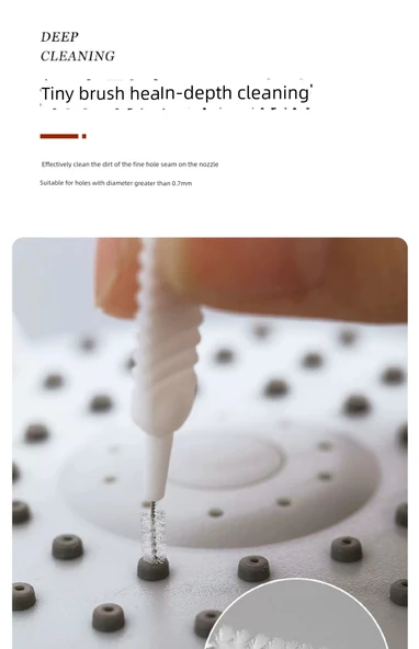 Mini Banyo Nozul Arası Temizleme Fırçası - 30'lu Paket - 10