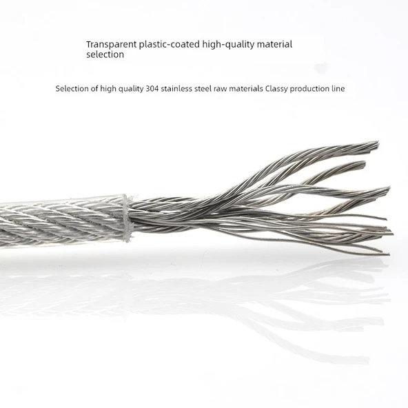 PVC Kaplı Çelik Halat Çamaşır İpi - 3mm x 10m - Resim 5