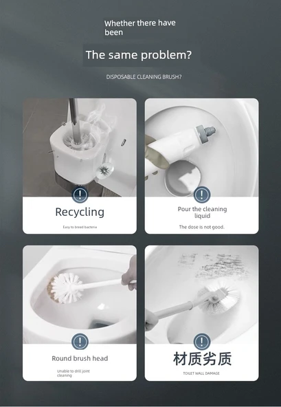 Tek Kullanımlık Klozet Fırçası ve Bazası - Resim 12