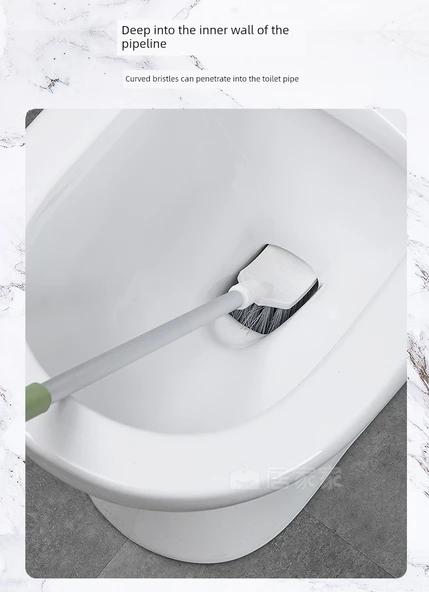 Köşe Temizleme Fırçası - Uzun Saplı - Avokado Yeşili 2'li Set - Resim 12