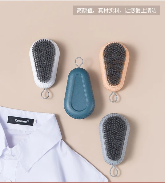 Asılı Çok Amaçlı Ev Tipi Elbise Temizleme Fırçası - Gri 4 - Resim 12