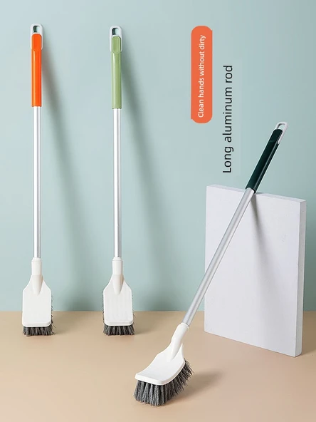 Köşe Temizleme Fırçası - Uzun Saplı - Avokado Yeşili 2'li Set - Resim 2